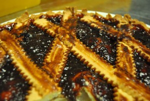 Dolce crostata di marmellata frutta